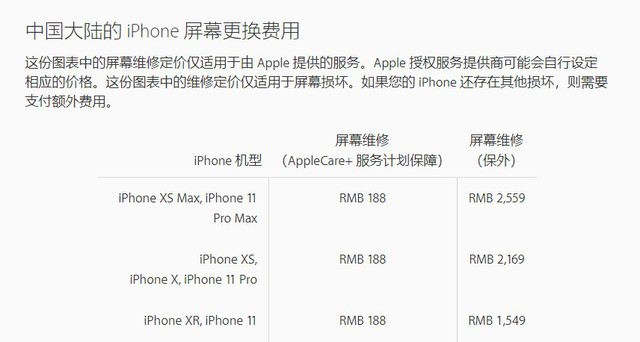 苹果11换屏原装多少钱